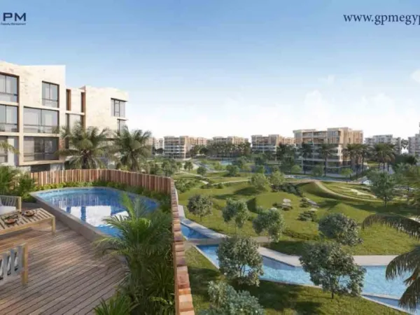 شقة للبيع بالتقسيط شقة 100 متر أرضي في كمبوند نيوم