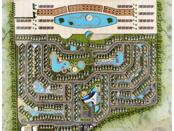 شاليه الأحلام في الساحل الشمالي في قرية كريستال لاجونز بمساحة 100 متر