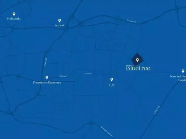 Receive your apartment in the largest compounds in New Cairo, Blue Tree Compound with 117m