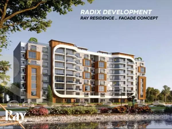 بسعر مغري شقة 187 م ب Ray Residence New Capital فيو رائع