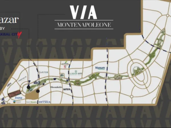بالمستقبل سيتي إحجز محلك في فيا مونتي نابوليوني بمساحة 90 متر