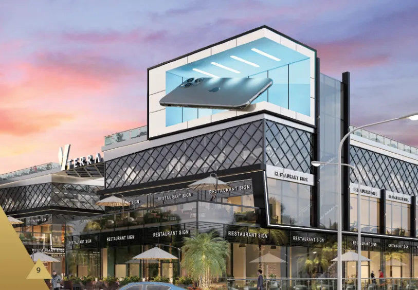 A shop of 140m in V Terrace New Cairo project