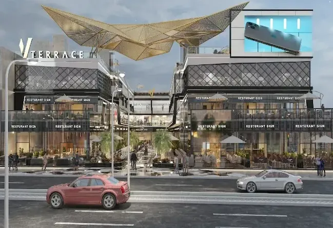 A shop of 140m in V Terrace New Cairo project