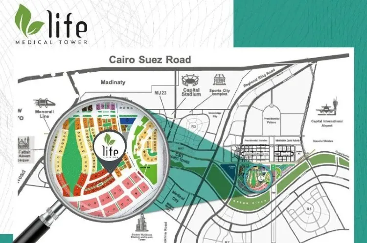 Clinic For Sale in Life Medical Tower New Capital With An Area of 40m²
