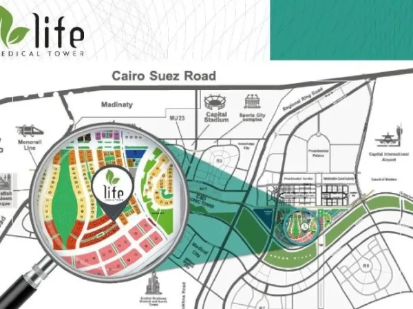 أحصل على عيادة في لايف ميديكال تاور بمساحة 54 متر