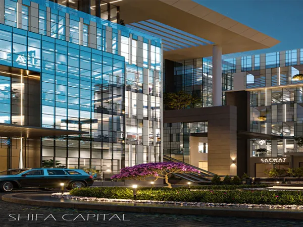 بسعر مغري عيادة 60م بمول شفا كابيتال العاصمة الإدارية فيو رائع