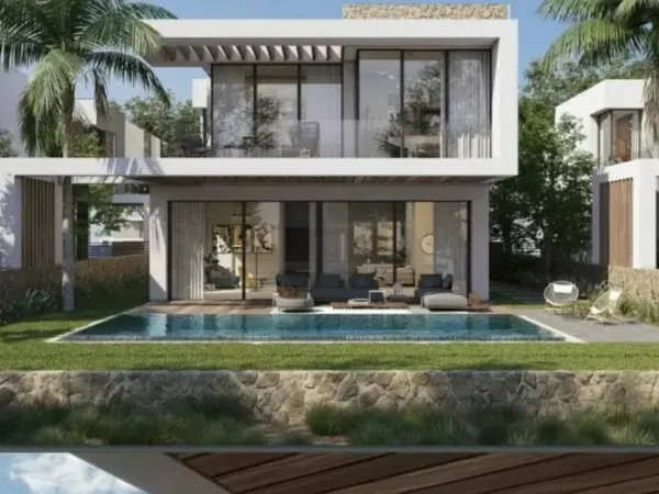 For sale in installments, 130 meter chalet in Azha North Coast