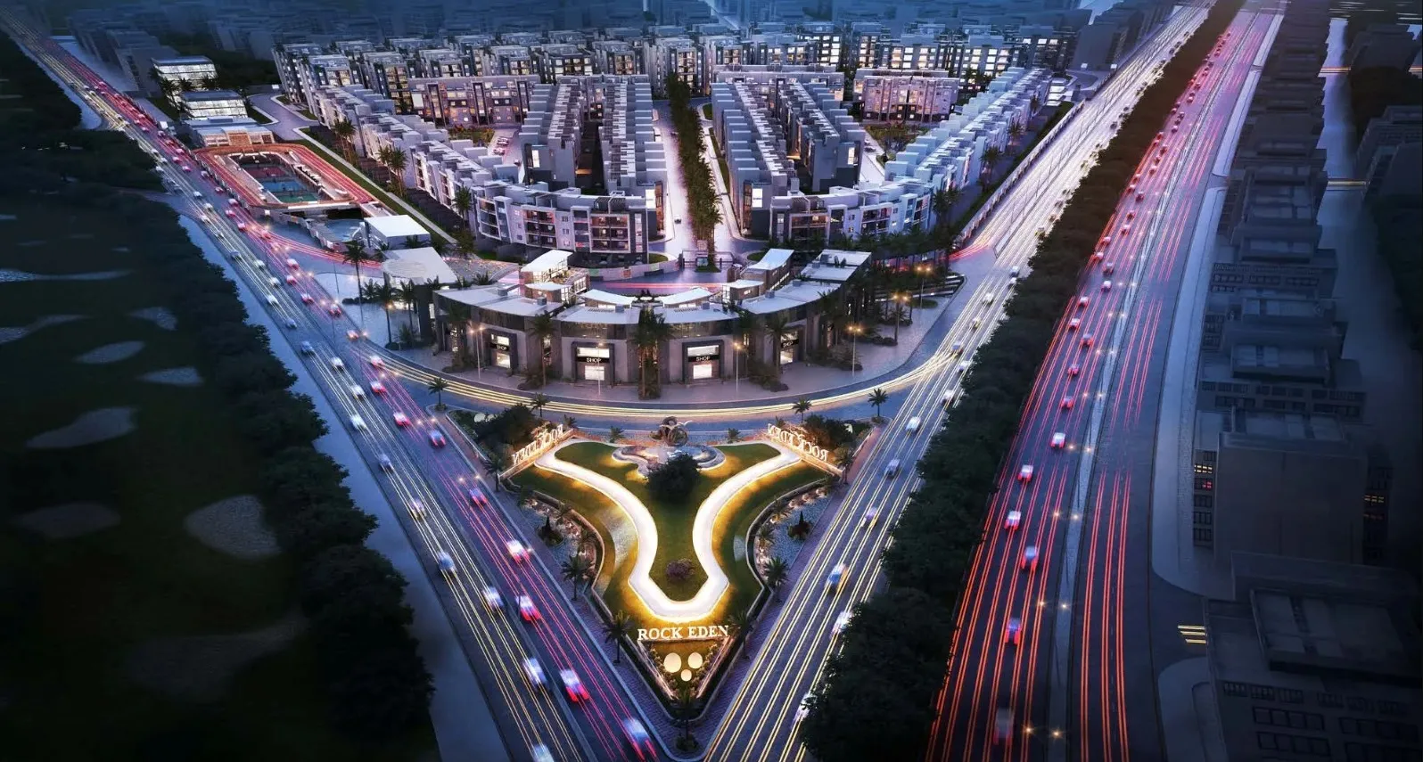 Your dream penthouse in October, Rock Eden Compound with 200 meters