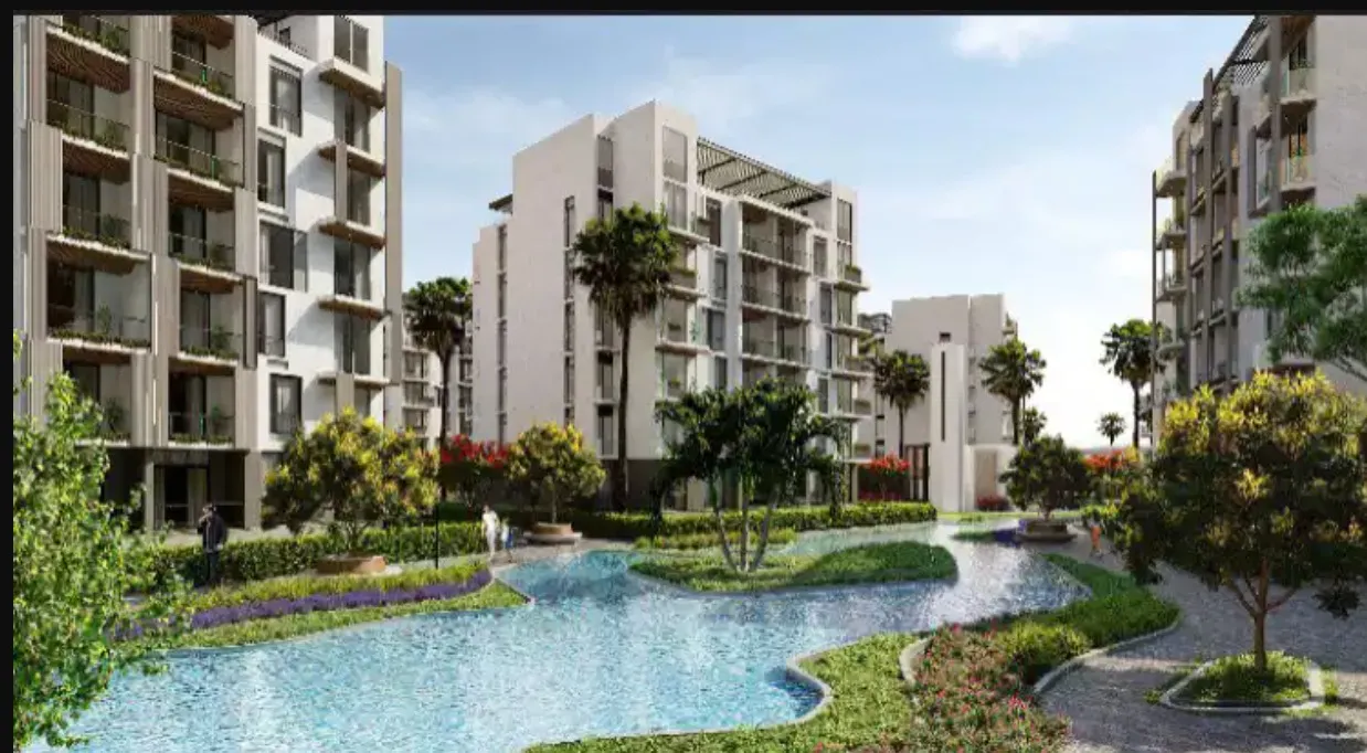 For sale in installments, an apartment of 163 meters in The Icon Gardens New Cairo project