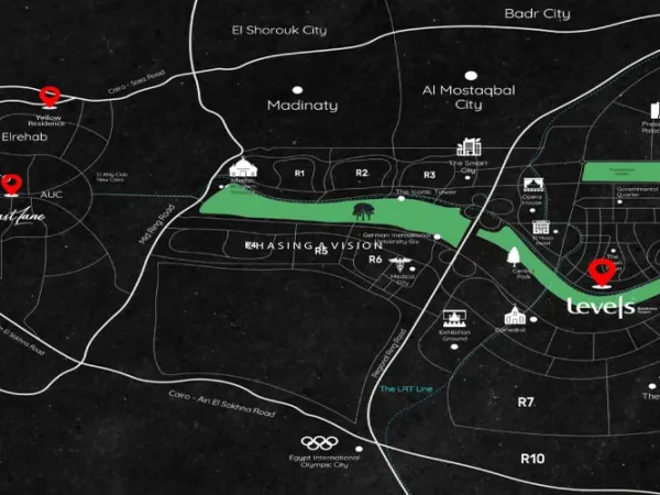 Own a penthouse in Yellow New Cairo with 204 meters