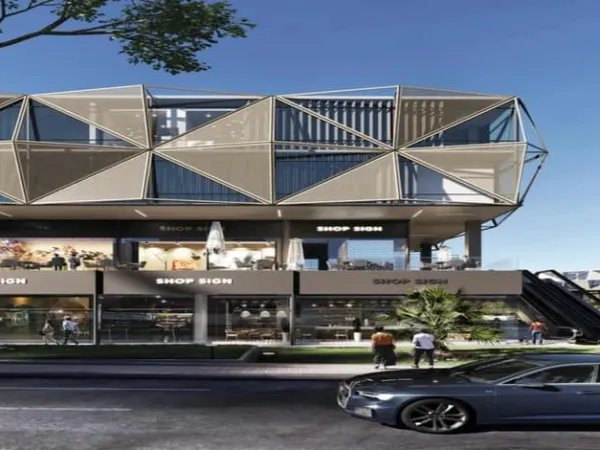 For sale in installments, a 107 meter shop in Cinco New Cairo