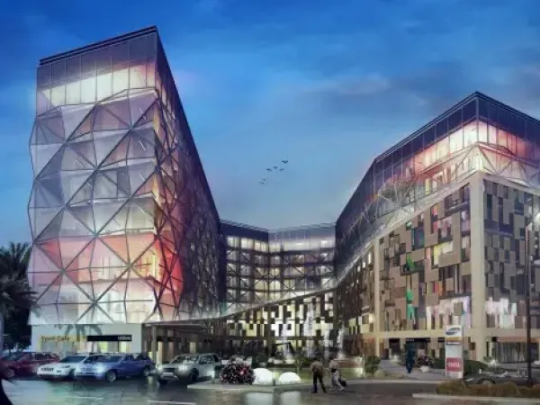 In installments, buy an office in Discovery New Capital Mall with 221 meters