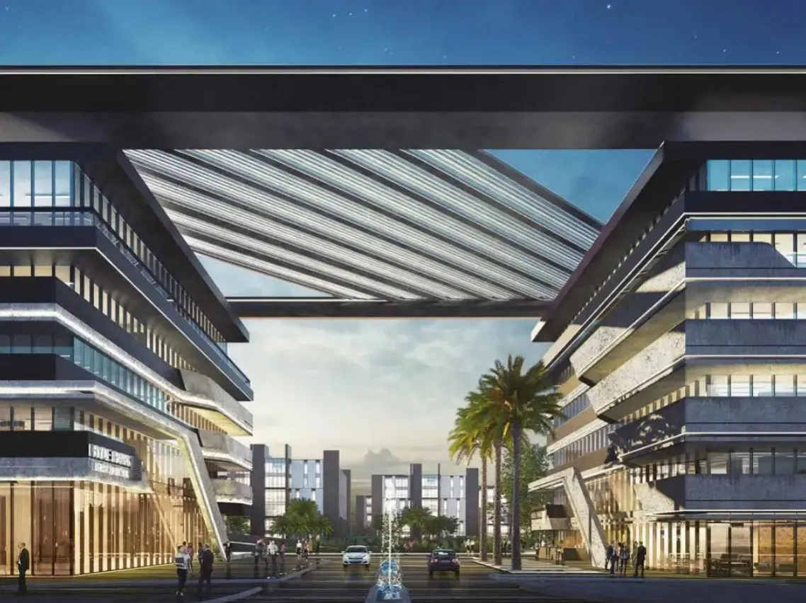 In installments, buy an office in Hyde Park Business District New Cairo with 190 meters