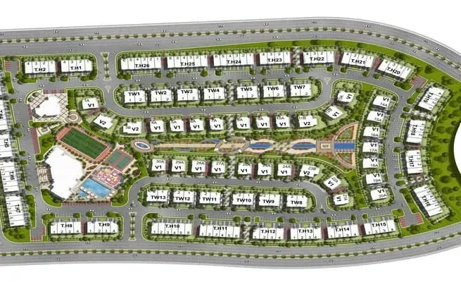 In New Cairo, book a townhouse in Noble Compound with 254 meters