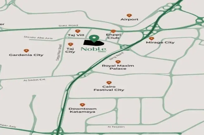 Get a townhouse in Noble New Cairo Compound with ​​270 meters