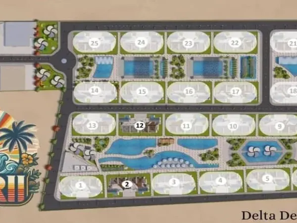 With a 10% down payment, get a 127 meter chalet in Capri village Sidi Abdel Rahman