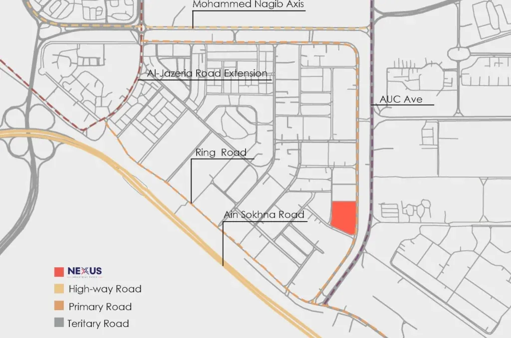 For sale in installments, a 100 meter shop in Nexus Industrial Parks New Cairo