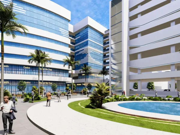 Hurry up and buy an office in Waves Complex Mall Nozha with 89 meters