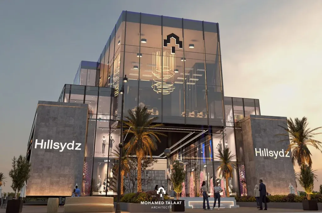Get your unit now in the most beautiful malls in New Capital, HillSydz Mall, 107 meters