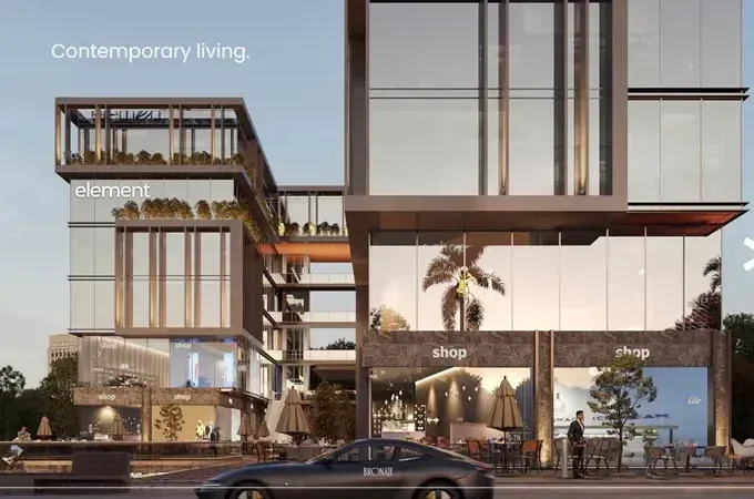 For sale in installments an office of 200 meters in Element Mall