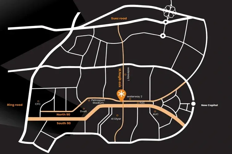 Own an office in Element Mall Fifth Settlement with an area of ​​350 square meters