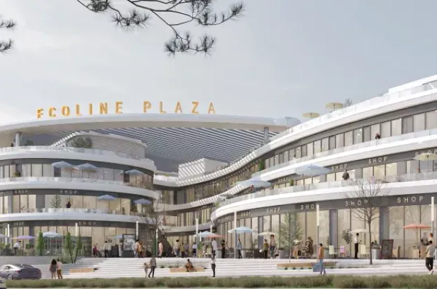 An office with a wonderful view and an area starting from 30 square meters in Ecoline Plaza Mall Fifth Settlement