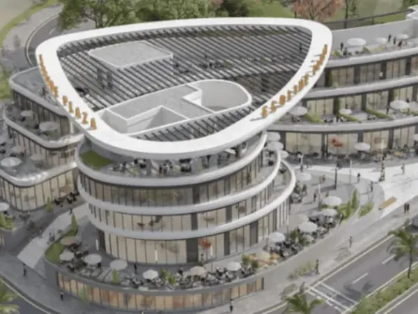 Shops for sale in Ecoline Plaza Mall Fifth Settlement with various spaces and a wonderful view