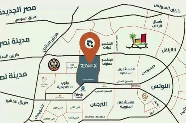 A clinic with an area of ​​​​130 square meters for reservation in Zone X Mall Fifth Settlement