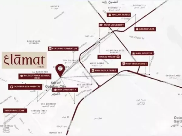 Office for sale in 6th of October in Alamat Town Mall 100 meters