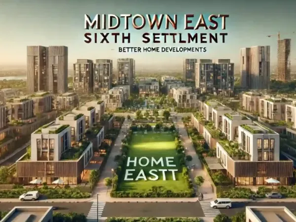 للبيع فيلا 360م بالتجمع السادس مقدم 10% وقسط حتى 8 سنوات في كمبوند ميدتاون