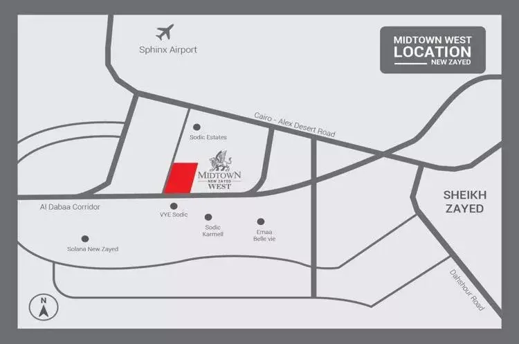 Own a twin house in the most exclusive location ever in New Zayed in Midtown Compound