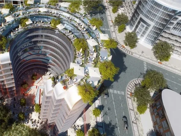 At less than the market price an office in Key Mall 110 square meters fully finished