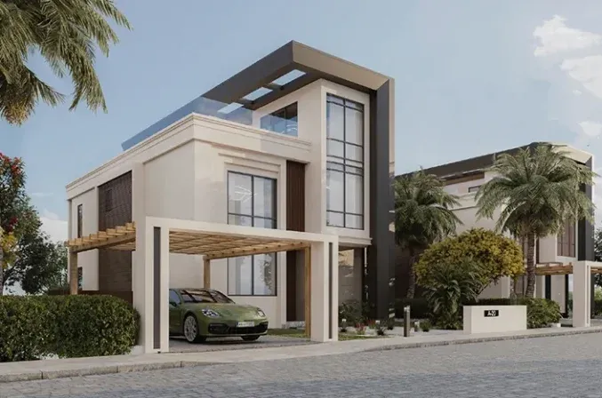 For sale in installments a 285 meter villa in Valley View Compound