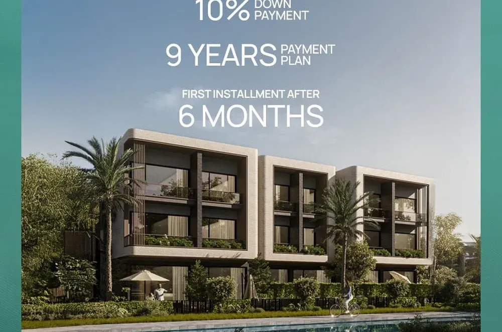 With installments over 7 years buy a townhouse in EastVille Compound 190 meters