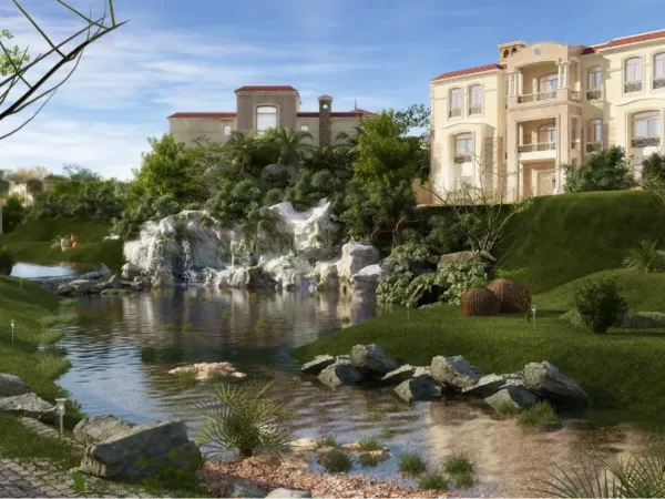 Get a villa with an area of ​​900 square meters in Fountain Park Compound Fifth Settlement