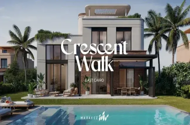 Own a townhouse in Crescent Walk Compound 6th Settlement with an area of ​​350 square meters