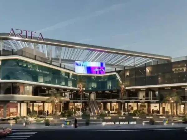 Shops for sale in Artea Mall Fifth Settlement with various spaces and a wonderful view