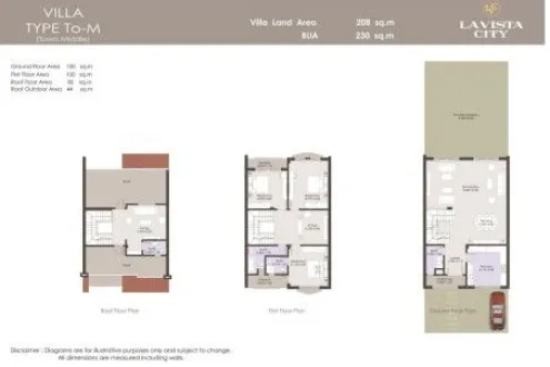 Town House for Sale in La Vista City Compound by La Vista starting from 276 m²