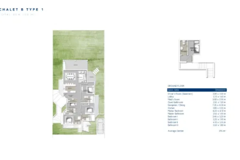 Distinctive Chalets for sale in Jefaira with spaces 177 to 182 m² in North Coast