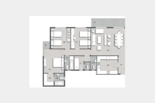 With Space of 181m Apartments for Sale in Sila