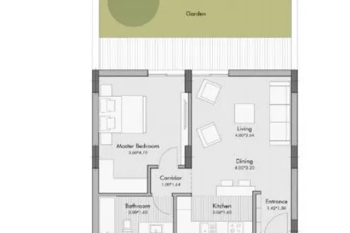 For Sale with Installment An Apartment 64m Ground Floor in Al Burouj For Sale with Installment An Apartment 64m Ground Floor in Al Burouj