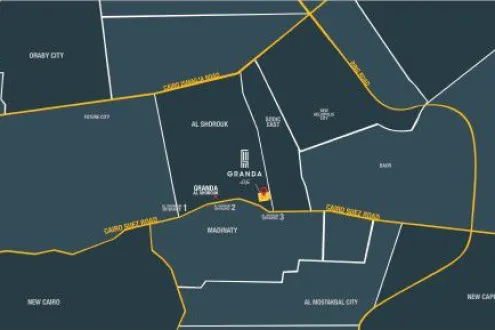Own your apartment in one of EgyGab projects at Granda Life with an area of 147m