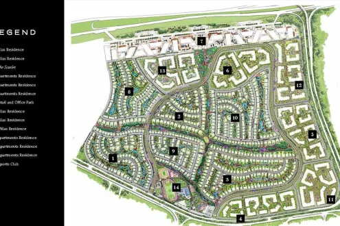 شقق 202م في سوان ليك التجمع الاول