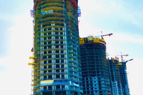 عرض متميز شاليه 100 متر للبيع في New Alamein Towers بموقع مميز