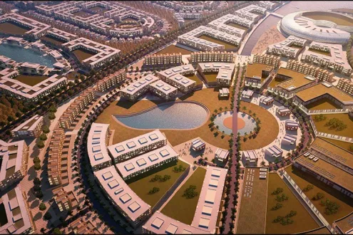 Twin House With 210m In Cavana Spring Compound