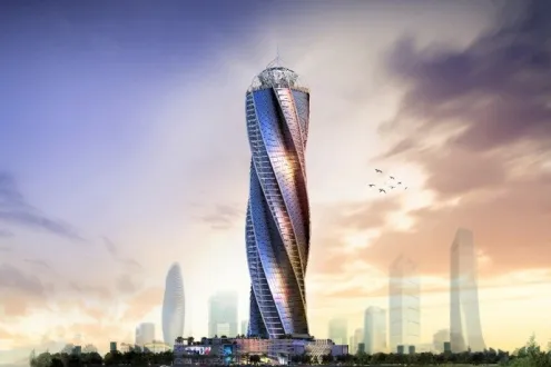 Your Store 30m² In Diamond Twisted Tower By Amazon