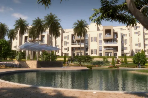 The most distinctive apartment for sale at Cairo Festival City Compound with an area of 135m