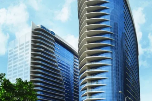 شقة العمر 216م مقدم 10% في Secon Nile Towers