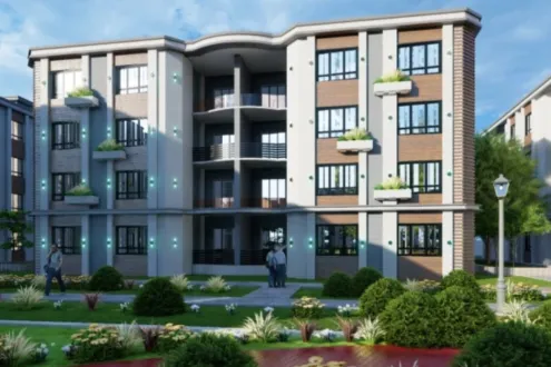 For Sale with Installment An Apartment 125m Ground Floor in Cairo Cannes New Cairo