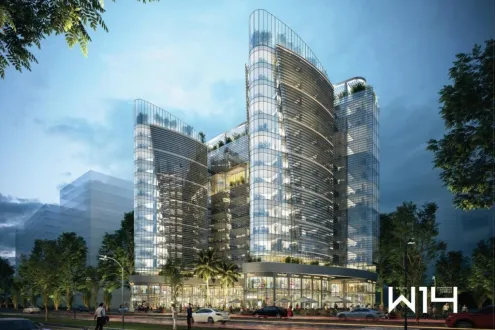 Get A Store In White 14 Tower With 32 Meters